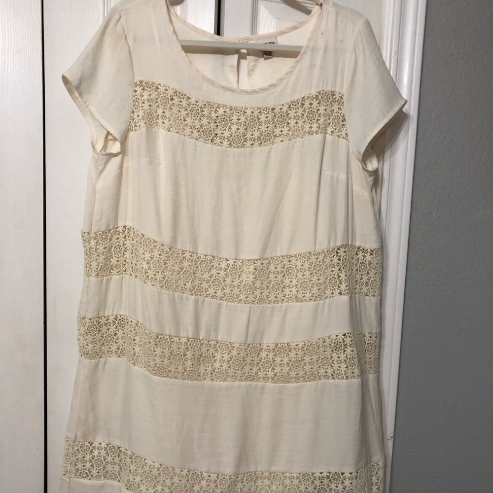 Merona Ivory Crochet dress